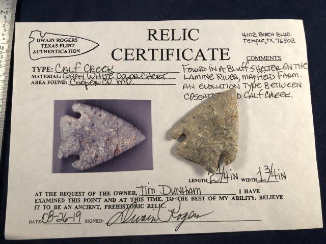 CALF CREEK         WITH COA (1 of 4)