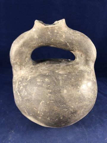 MISSISSIPPIAN STIRRUP WATERBOTTLE    POTTERY (1 of 5)