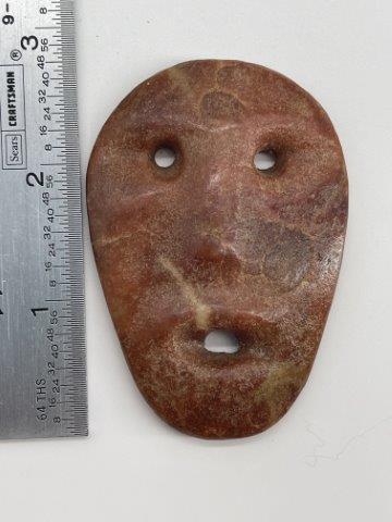 FACE EFFIGY     INDIAN ARTIFACT ARROWHEAD (1 of 4)