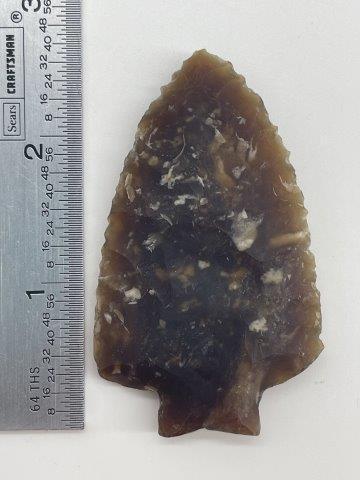 STEMMED POINT         INDIAN ARTIFACT ARROWHEAD (1 of 4)