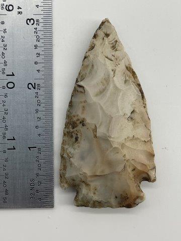 SIDE NOTCHED      INDIAN ARTIFACT ARROWHEAD (1 of 3)