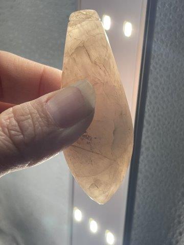 QUARTZ PLUMMET      INDIAN ARTIFACT ARROWHEAD (1 of 4)