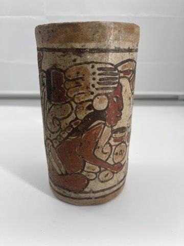 MAYAN PAINTED VASE      INDIAN ARTIFACT ARROWHEAD (1 of 7)