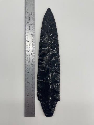 OBSIDIAN BLADE      INDIAN ARTIFACT ARROWHEAD (1 of 4)