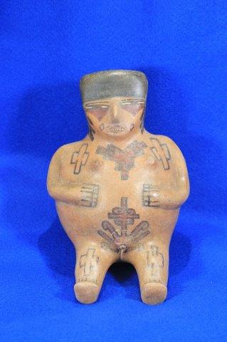 NASCA HUMAN EFFIGY FIGURE      INDIAN ARTIFACT (1 of 6)