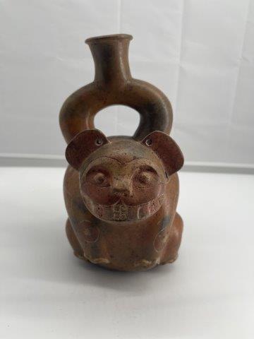 MOCHE JAGUAR EFFIGY       INDIAN ARTIFACT ARROWHEAD (1 of 5)