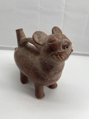 CHANCAY STANDING CAT       INDIAN ARTIFACT ARROWHEAD (1 of 7)