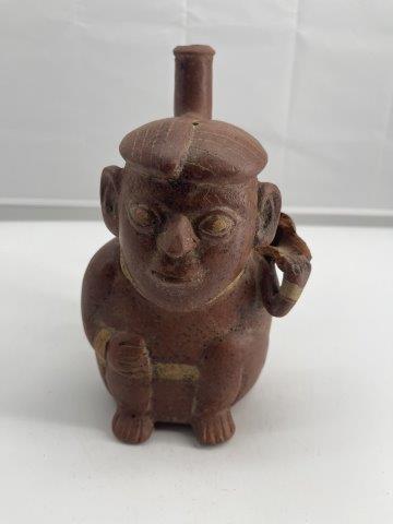 MOCHE HUMAN EFFIGY       INDIAN ARTIFACT ARROWHEAD (1 of 5)