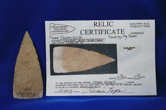 FRIDAY KNIFE      INDIAN ARTIFACT ARROWHEAD (1 of 7)