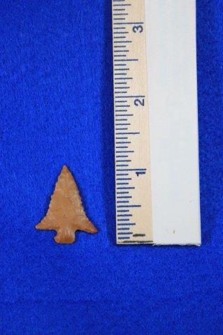 COLBERT INDIAN ARTIFACT ARROWHEAD: THIS BEAUTIFUL NATIVE AMERICAN INDIAN ARTIFACT IS 1&1/4 INCHES LONG. IT IS FROM POLK COUNTY TEXAS. COMES WITH A BILL GERMAN CERTIFICATE OF AUTHENTICITY. ALL ITEMS HAVE BEEN LOOKED AT BY SAM JOHNSON, A
