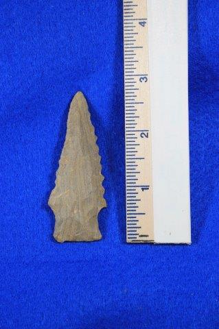 KIRK STEMMED      INDIAN ARTIFACT ARROWHEAD (1 of 5)