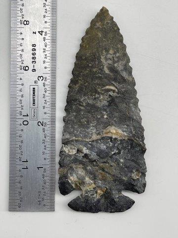 BUTTON BASE DOVETAIL    INDIAN ARTIFACT ARROWHEAD (1 of 2)