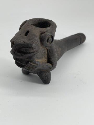 POTTERY PIPE     INDIAN ARTIFACT ARROWHEAD (1 of 5)