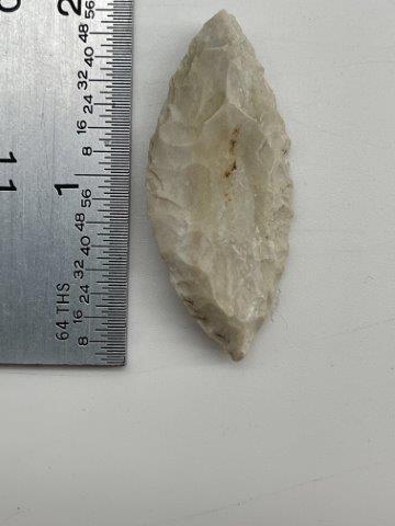 BI-POINTED BLADE    INDIAN ARTIFACT ARROWHEAD (1 of 3)