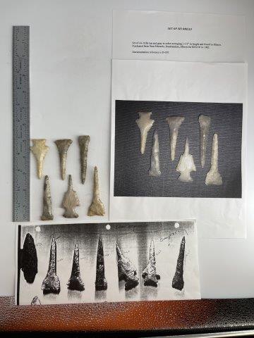 6 DRILLS      INDIAN ARTIFACT ARROWHEAD (1 of 3)