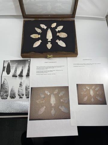 10 TABLE ROCK POINTS      INDIAN ARTIFACT ARROWHEAD (1 of 7)