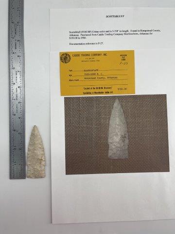 SCOTTSBLUFF  INDIAN ARTIFACT ARROWHEAD (1 of 5)