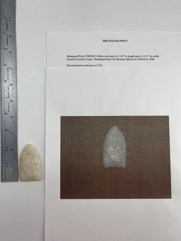 MILNESAND POINT  INDIAN ARTIFACT ARROWHEAD (1 of 5)