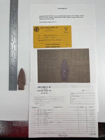 RARE SCOTTSBLUFF II  INDIAN ARTIFACT ARROWHEAD (1 of 5)