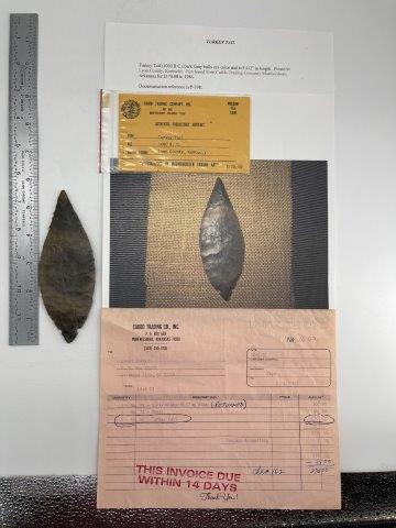 TURKEYTAIL  INDIAN ARTIFACT ARROWHEAD (1 of 5)
