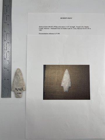 DICKSON  INDIAN ARTIFACT ARROWHEAD (1 of 5)