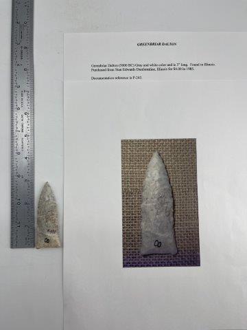 GREENBRIAR DALTON  INDIAN ARTIFACT ARROWHEAD (1 of 5)