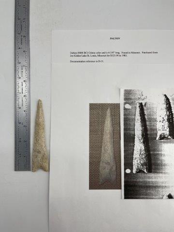 DALTON  INDIAN ARTIFACT ARROWHEAD (1 of 5)