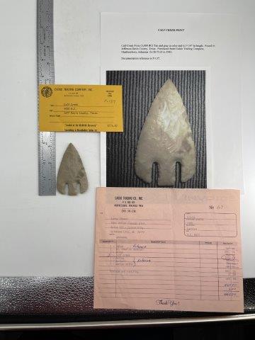 CALF CREEK  INDIAN ARTIFACT ARROWHEAD (1 of 5)