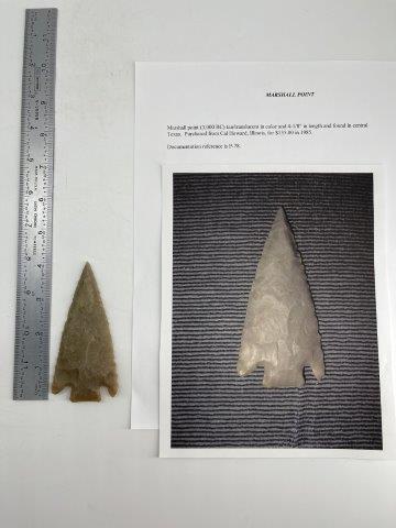 MARSHALL  INDIAN ARTIFACT ARROWHEAD (1 of 5)