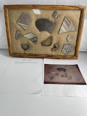 MIMBRES POTTERY SHERDS  INDIAN ARTIFACT ARROWHEAD (1 of 5)