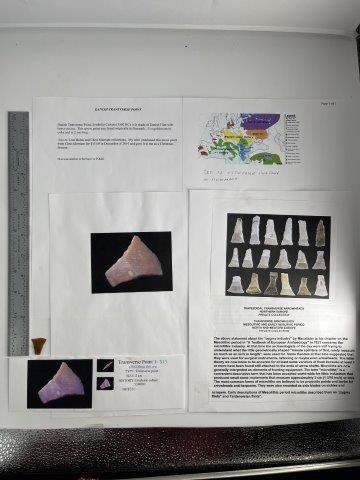 DANISH TRANSVERSE POINT   INDIAN ARTIFACT ARROWHEAD (1 of 6)
