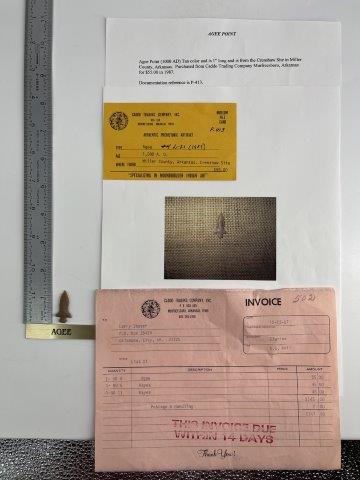 AGEE  INDIAN ARTIFACT ARROWHEAD (1 of 5)