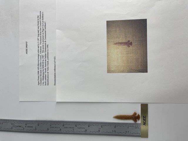 AGEE  INDIAN ARTIFACT ARROWHEAD (1 of 5)