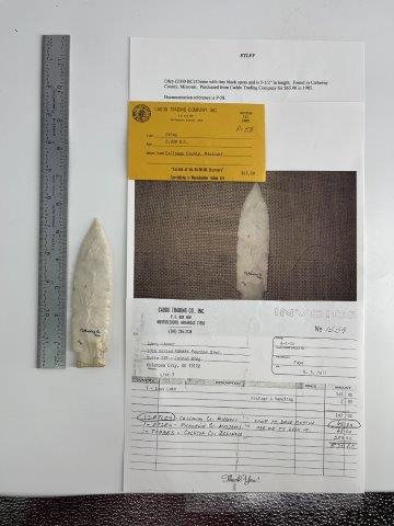 ETLEY  INDIAN ARTIFACT ARROWHEAD (1 of 5)