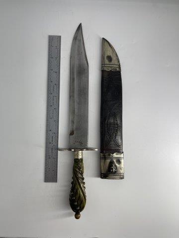 ANTIQUE KNIFE WITH SHEETH SGHIVELY INDIAN ARTIFACT ARROWHEAD (1 of 5)