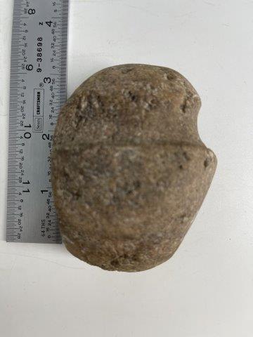 GROOVED AXE INDIAN ARTIFACT ARROWHEAD: THIS IS 3 &1/2 INCHES LONG. IT IS FROM ARKANSAS. EVERY BEAUTIFUL NATIVE AMERICAN INDIAN ARTIFACT IS FROM THE LARRY SHAVER COLLECTION, HE FOUND HIS FIRST ARROWHEAD IN 1951 AT THE AGE OF 12 & COLLECTED 