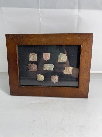 FRAME OF 8 OKLAHOMA POINTS  INDIAN ARTIFACT ARROWHEAD (1 of 1)
