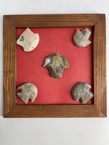 5 MISSOURI & ILLNOIS POINTS  INDIAN ARTIFACT ARROWHEAD (1 of 1)