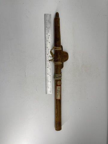 WOODEN FLUTE  INDIAN ARTIFACT ARROWHEAD (1 of 5)
