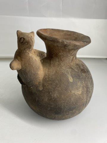 PERUVIAN BEAVER EFFIGY POTTERY  INDIAN ARTIFACT ARROWHEAD (1 of 4)
