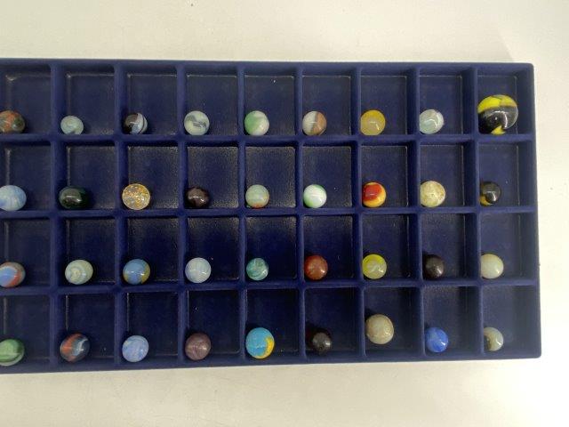 36 MARBLES INDIAN ARTIFACT ARROWHEAD: EVERY BEAUTIFUL NATIVE AMERICAN INDIAN ARTIFACT IS FROM THE LARRY SHAVER COLLECTION. LARRY SHAVER FOUND HIS FIRST ARROWHEAD IN 1951 AT THE AGE OF 12 & COLLECTED UNTIL THE TIME OF HIS DEATH. HE HAD A V