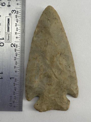 DOVETAIL INDIAN ARTIFACT ARROWHEAD: THIS ARROWHEAD IS 3 & 1/8 INCHES LONG. IT IS FROM TEXAS. EX- BARBARA HEROD COLLECTION. ALL ITEMS HAVE BEEN VIEWED BY SAM JOHNSON, ALL ITEMS ARE AUTHENTIC & HE WILL PAPER EACH PIECE FOR $25 EXTRA. YOU 