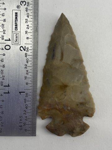DOVETAIL INDIAN ARTIFACT ARROWHEAD: THIS ARROWHEAD IS 2 & 3/4 INCHES LONG. IT IS FROM TEXAS. EX- BARBARA HEROD COLLECTION. ALL ITEMS HAVE BEEN VIEWED BY SAM JOHNSON, ALL ITEMS ARE AUTHENTIC & HE WILL PAPER EACH PIECE FOR $25 EXTRA. YOU 