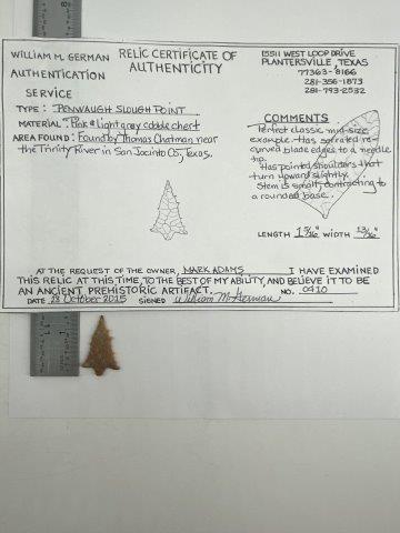 Big Slough Arrowpoint with COA (1 of 5)