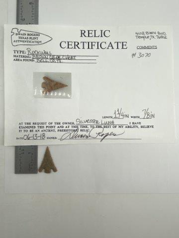 Rockwall Arrowpoint with COA (1 of 6)