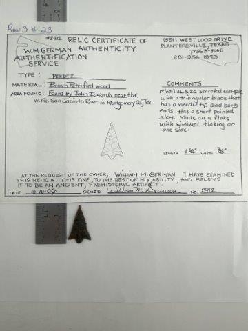 Perdiz Arrowpoint with COA (1 of 6)