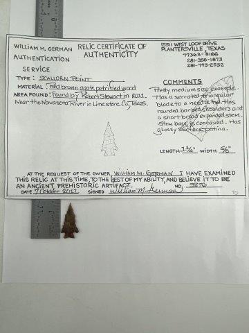 Scallorn Arrowpoint with COA (1 of 6)