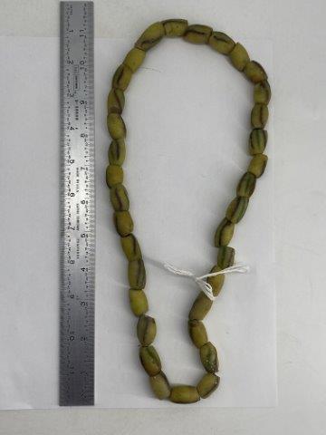 TRADE BEADS INDIAN ARTIFACT ARROWHEAD: THIS IS @24 INCHES LONG. KEY WORDS: NATIVE AMERICAN INDIAN ARTIFACT ARTIFACTS ARROWHEAD ARROWHEADS MISSISSIPPIAN QUAPAW CADDO POTTERY COINS