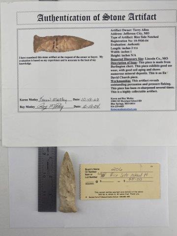 Rice Side Notched   with COA (1 of 5)