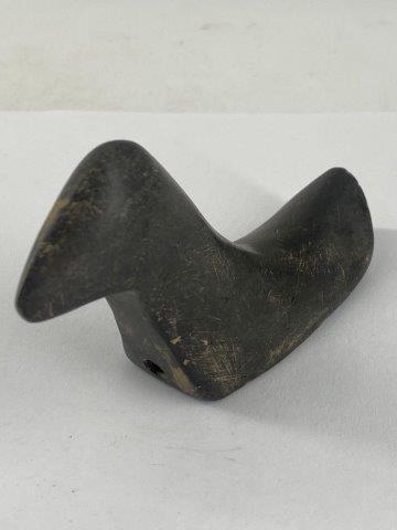 Birdstone Indian Artifact Arrowhead: This is 3&3/4 inches long. Each & every piece in this auction comes from the late Richard Lienau collection from Lebanon, Illinois. KEY WORDS: NATIVE AMERICAN INDIAN ARTIFACT ARTIFACTS ARROWHEAD ARROW